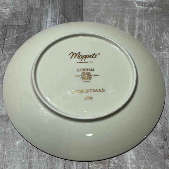 1978 Gotham Moppets Happy Merry Christmas Tree plate - Picture 2 of 7
